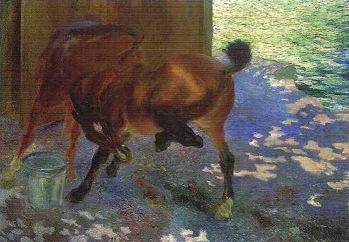 Horses bitten by flies, Paul-Albert Besnard